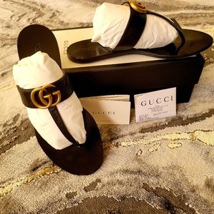$495 Auth Gucci slides size 39 w/receipt